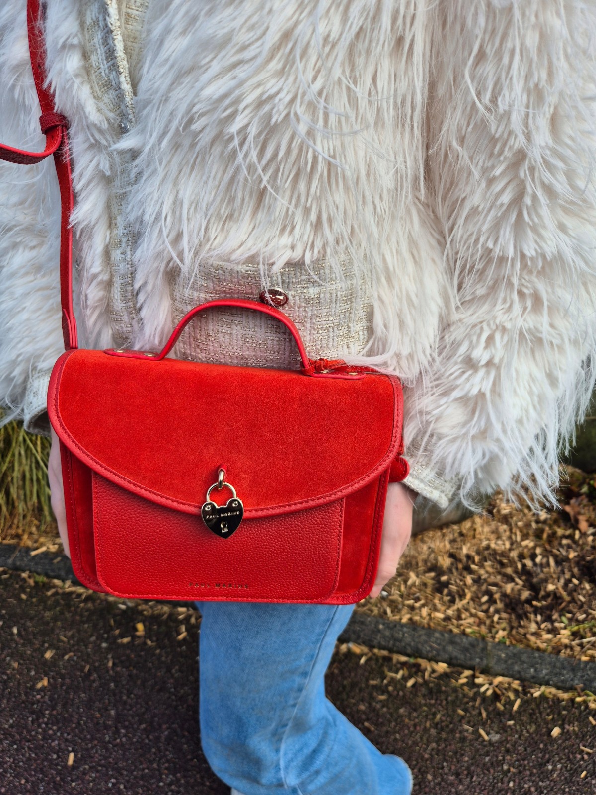 Sac Paul Marius Mademoiselle George Fusion rouge indisponible chez Evasion Dieppe