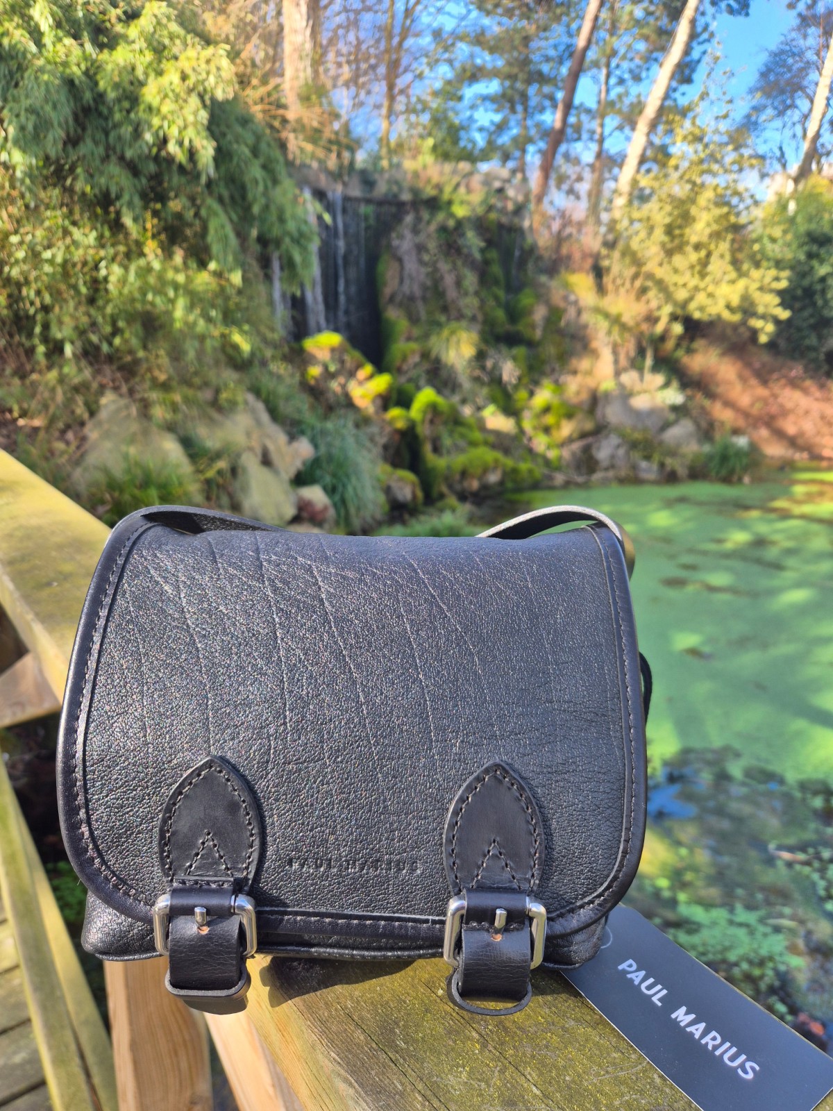 Petit sac bandoulière Paul Marius Loulou small noir disponible chez Evasion Dieppe