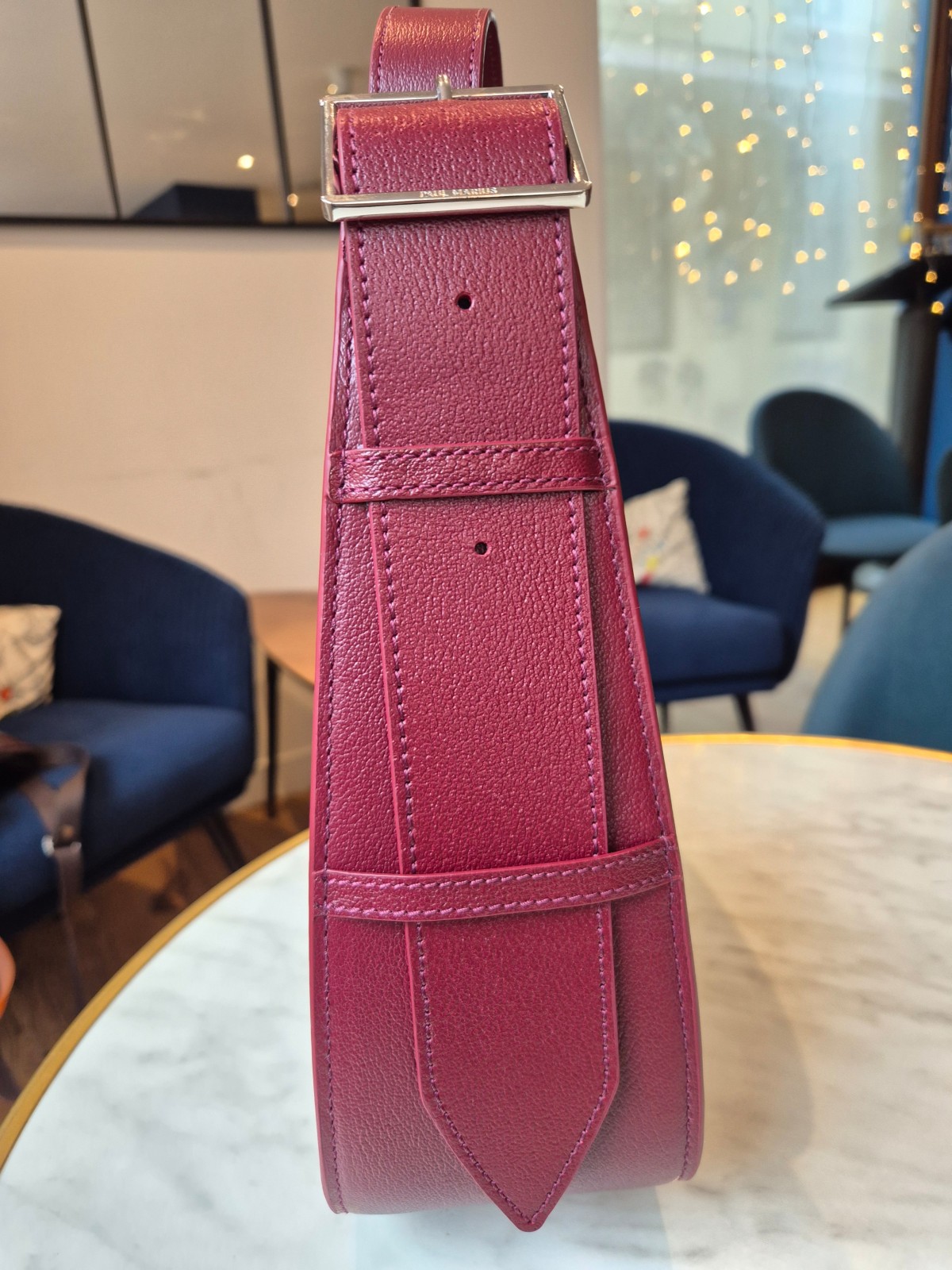 Sac Paul Marius Victoire croco vernis bordeaux indisponible chez Evasion Dieppe