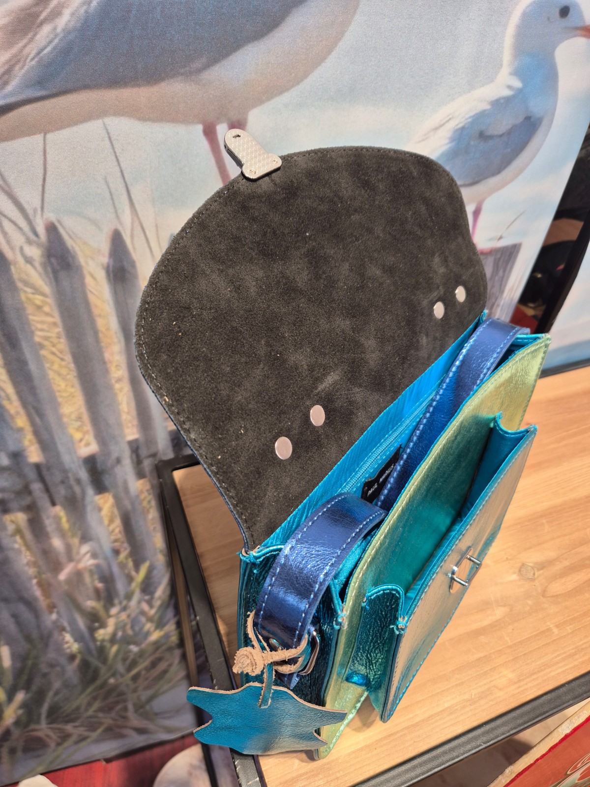 Sac Paul Marius Mademoiselle George Mini Me bleu indisponible chez Evasion Dieppe