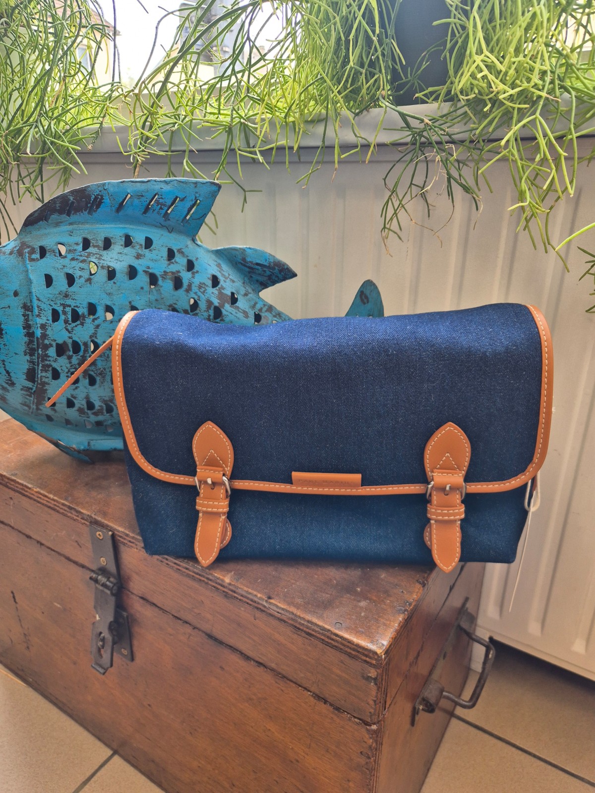 Sac bandoulière Paul Marius Loulou Escapade denim brut disponible chez Evasion Dieppe