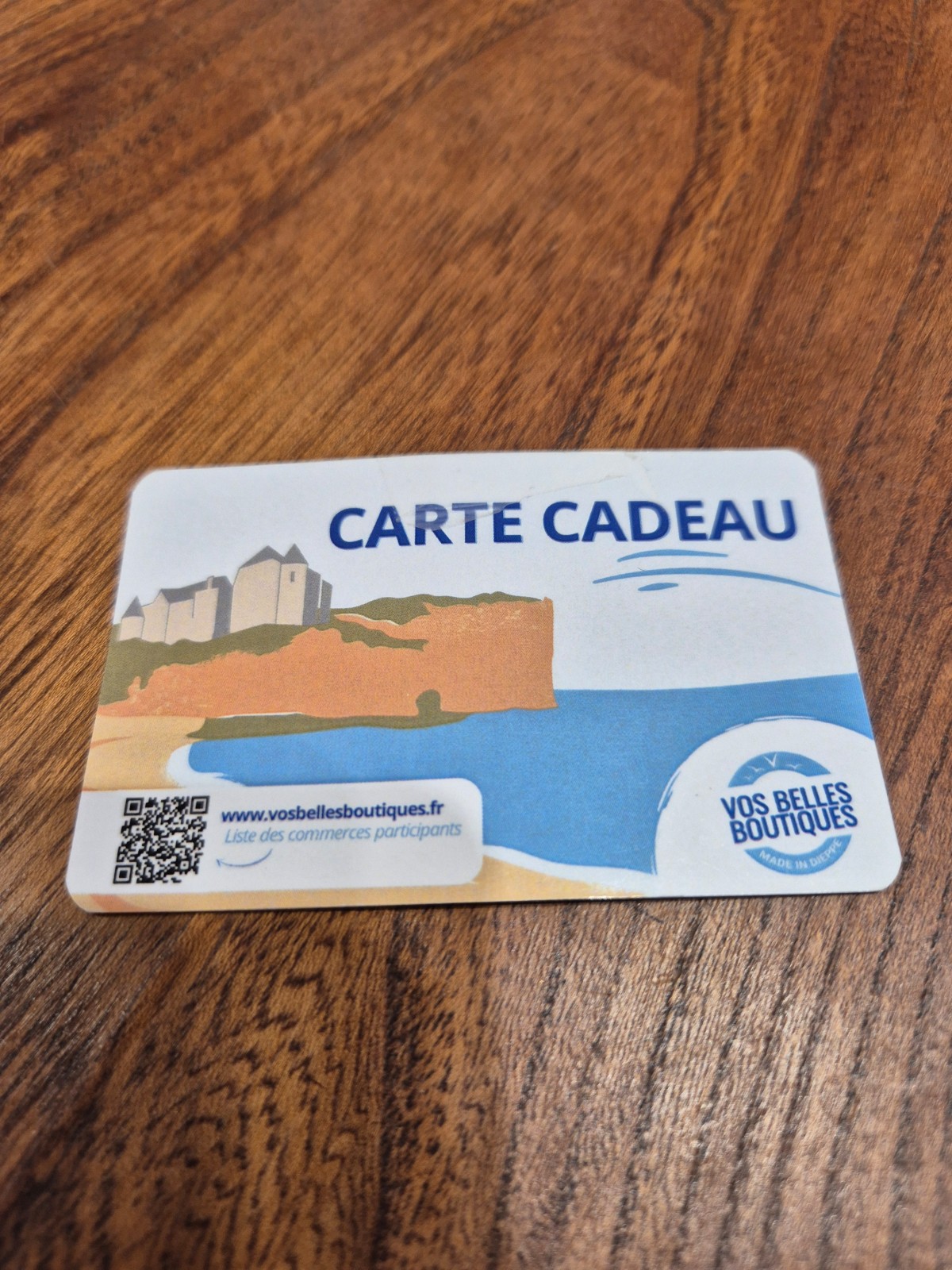 Evasion Dieppe accepte les paiements chèques et cartes cadeaux : Upcoop Cadhoc ; Tir Groupé Pluxee ; Kadéos Edenred ; Vos Belles Boutiques