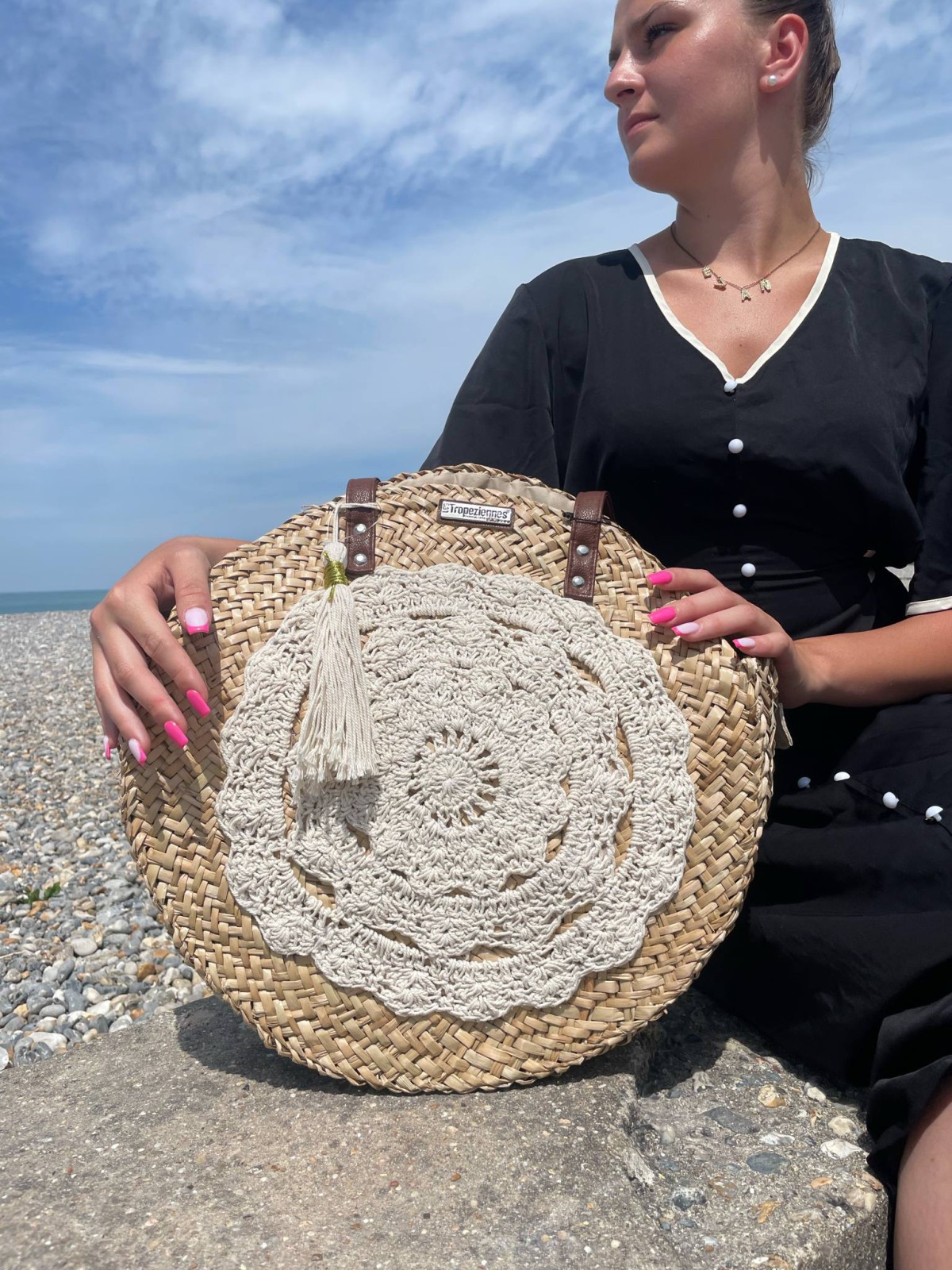 Grand sac de plage rond les Tropéziennes indisponible chez Evasion Dieppe