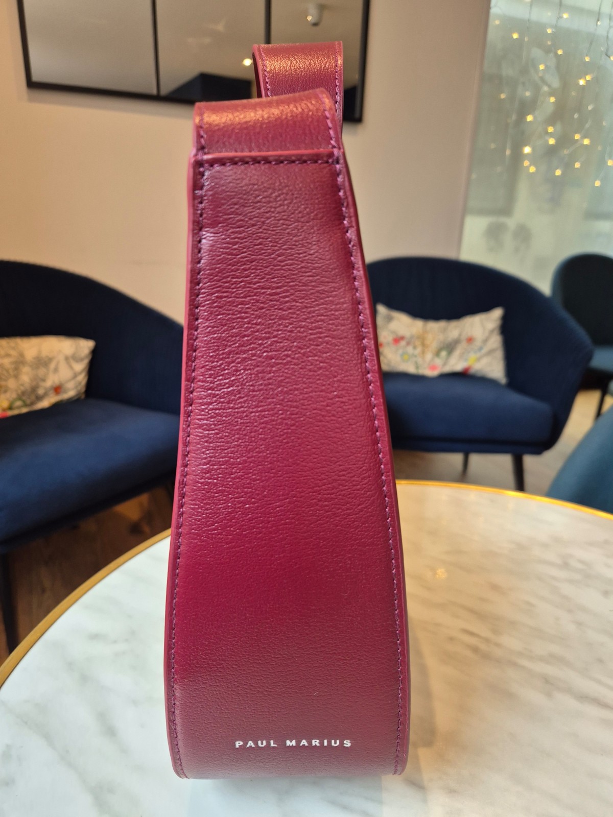 Sac Paul Marius Victoire croco vernis bordeaux indisponible chez Evasion Dieppe