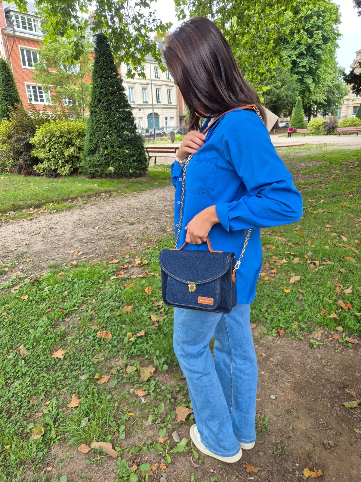 Sac bandoulière Paul Marius Mademoiselle George denim brut indisponible chez Evasion Dieppe