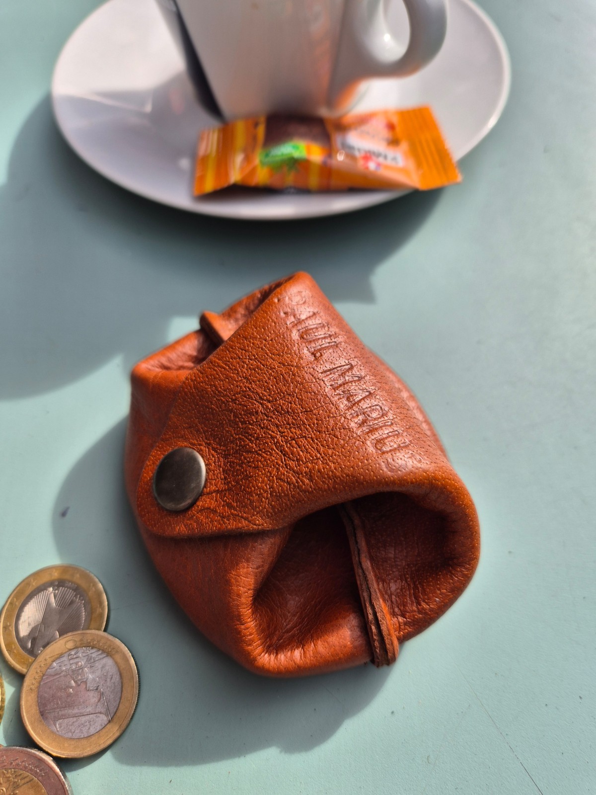 Porte-monnaie Paul Marius l'escarcelle coloris naturel disponible chez Evasion Dieppe