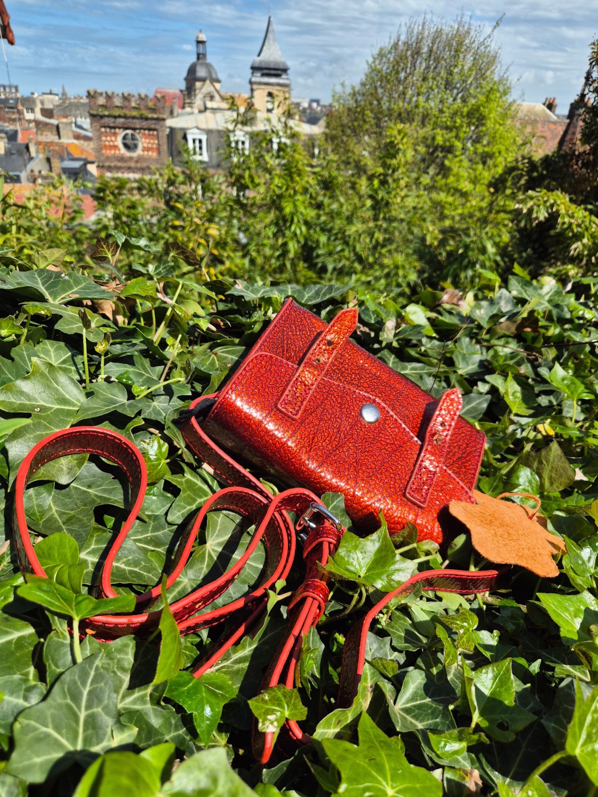 Sac bandoulière Paul Marius Mini-Indispensable Star coloris flamme disponible chez Evasion Dieppe