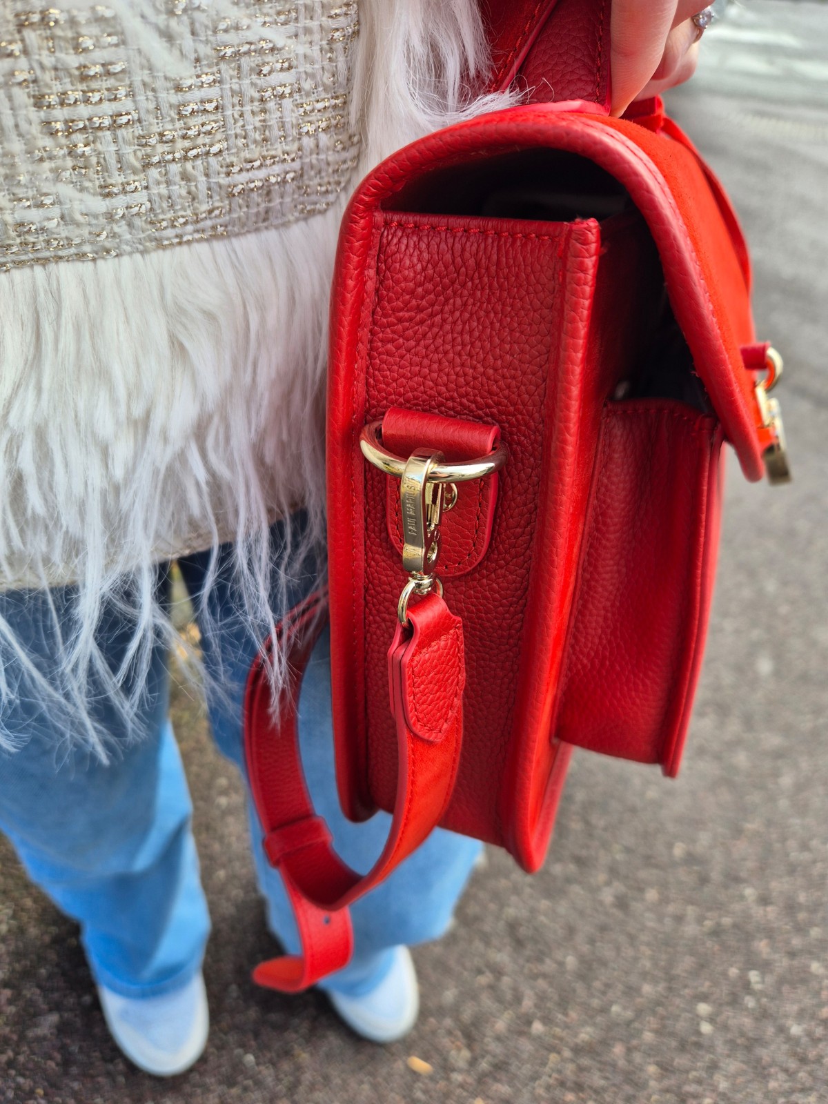 Sac Paul Marius Mademoiselle George Fusion rouge indisponible chez Evasion Dieppe