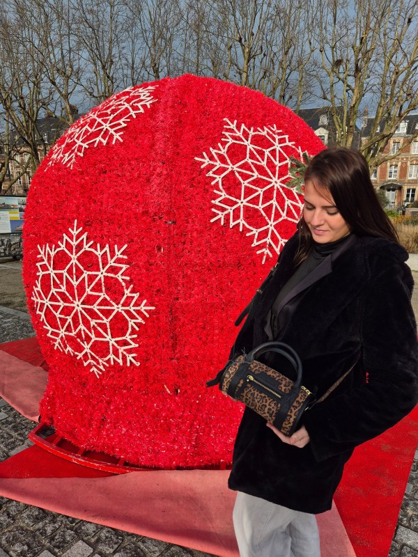 Sac bandoulière Paul Marius Charlie léopard noir disponible chez Evasion Dieppe