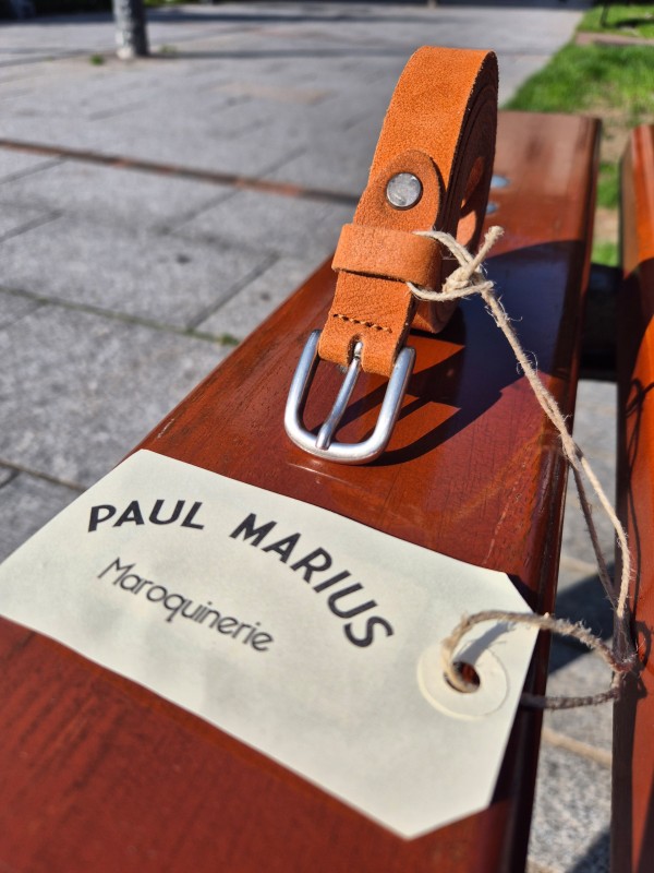 Ceinture en cuir orange Paul Marius disponible chez Evasion Dieppe