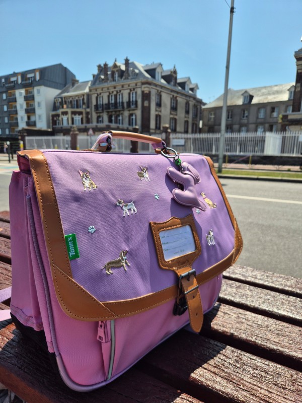 Cartable Tann's Mila coloris violet rose disponible chez Evasion Dieppe