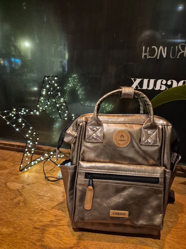 Sac à dos XS Cabaia Louisville brown iridescent disponible chez Evasion Dieppe