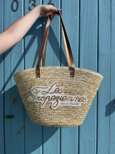 Sac de plage les Tropéziennes disponible en paille tressé beige chez Evasion Dieppe