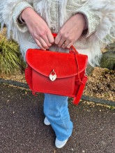 Sac Paul Marius Mademoiselle George Fusion rouge indisponible chez Evasion Dieppe