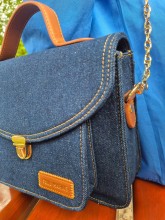 Sac bandoulière Paul Marius Mademoiselle George denim brut indisponible chez Evasion Dieppe