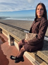 Sac pochette bandoulière les Tropéziennes léopard disponible chez Evasion Dieppe