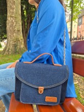 Sac bandoulière Paul Marius Mademoiselle George denim brut indisponible chez Evasion Dieppe