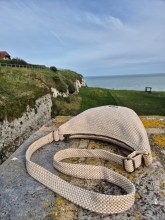 Sac bandoulière Hindbag Andréa tressage écru disponible chez Evasion Dieppe