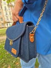 Sac bandoulière Paul Marius Mademoiselle George denim brut indisponible chez Evasion Dieppe