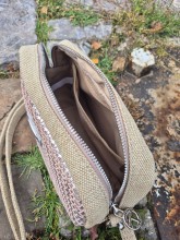 Sac bandoulière les Tropéziennes beige disponible chez Evasion Dieppe