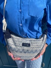 Sac bandoulière les Tropéziennes beige marine disponible chez Evasion Dieppe