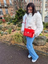 Sac Paul Marius Mademoiselle George Fusion rouge indisponible chez Evasion Dieppe